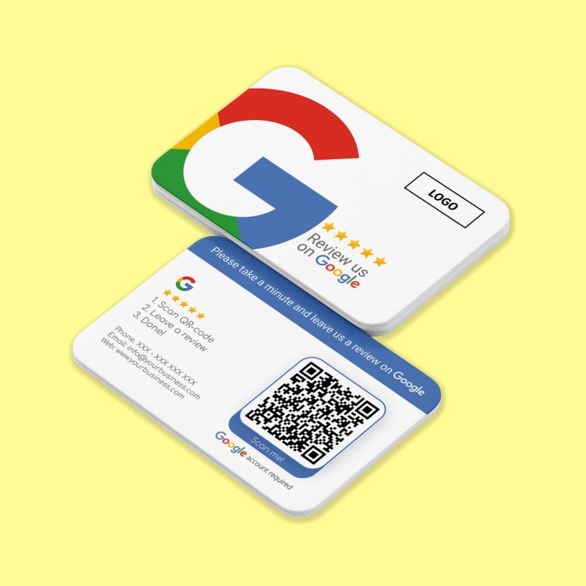 Google Review Business Card Iconic with Google review QR Code - Image 4