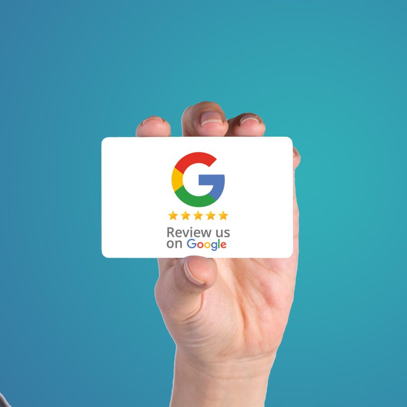 Google Review Business Card Icon "Refresh" with Google Review QR