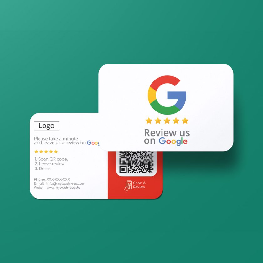 Google Review Business Card Icon "Refresh" with Google Review QR - Image 3