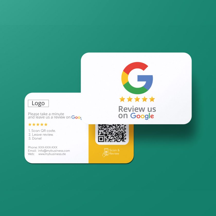 Google Review Business Card Icon "Refresh" with Google Review QR - Image 2